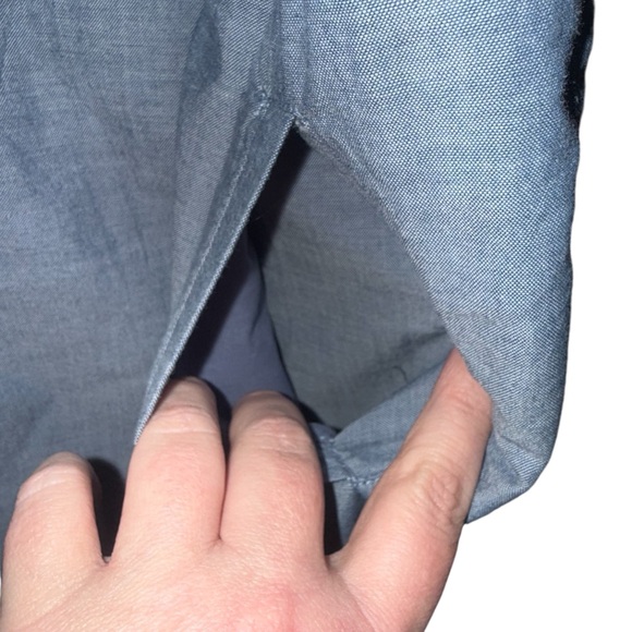 Abercrombie & Fitch Chambray Denim Cotton One Piece Romper Sz Small new nwt - Picture 7 of 13